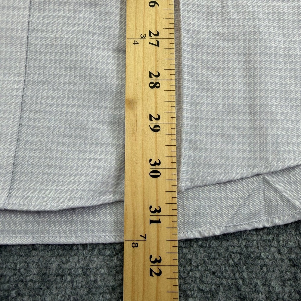 Van Heusen Dress Shirt Mens 16 32 33 Large Light Purple Broadcloth Wrinkle Free - Picture 10 of 14